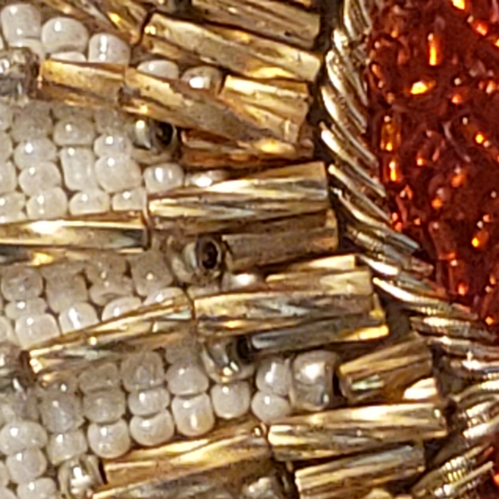Mary Frances Cream and Gold Heart Clutch - Picture 3 of 9